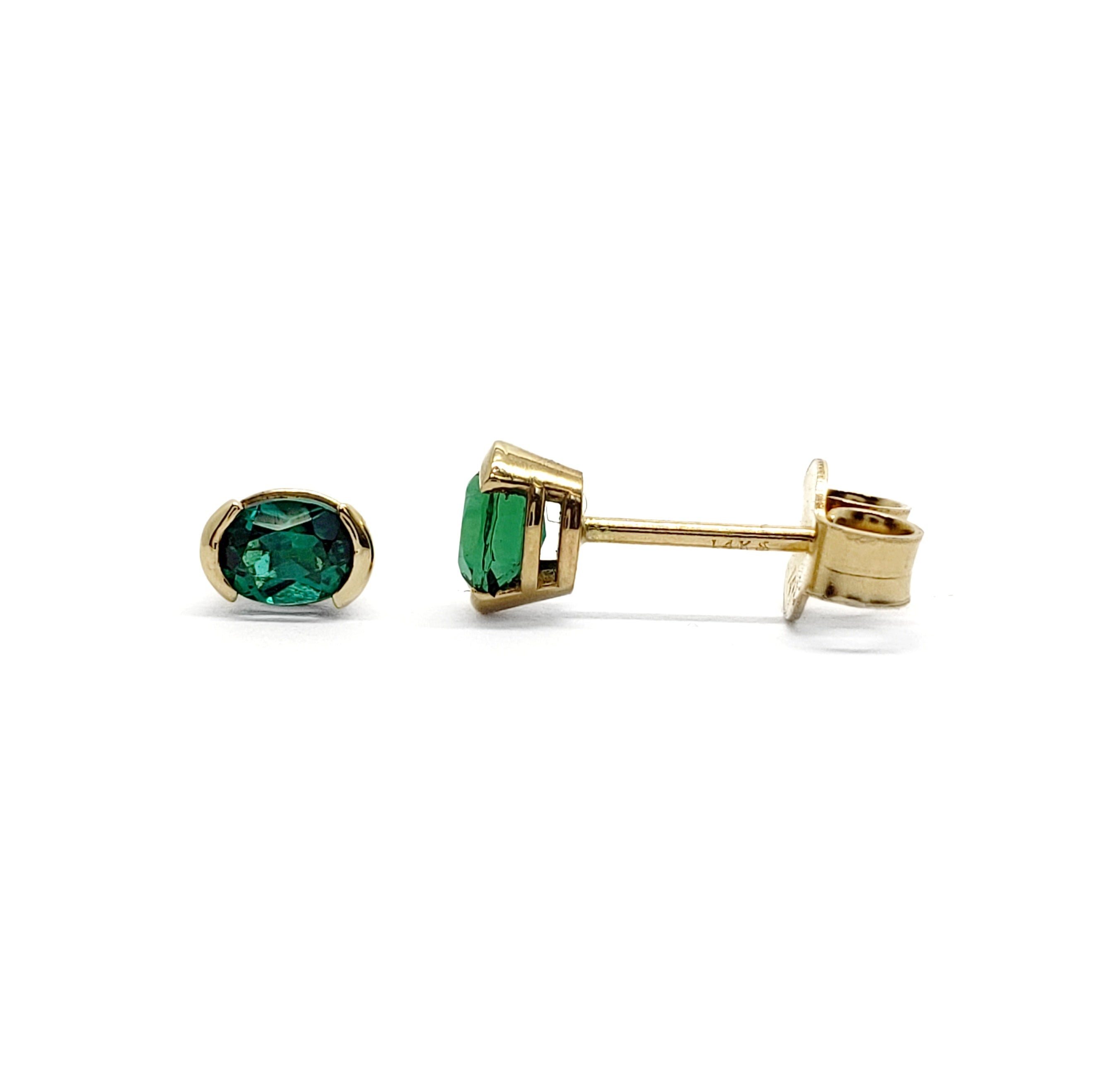 Lab Grown Emerald Earrings | Era Design Vancouver Canada