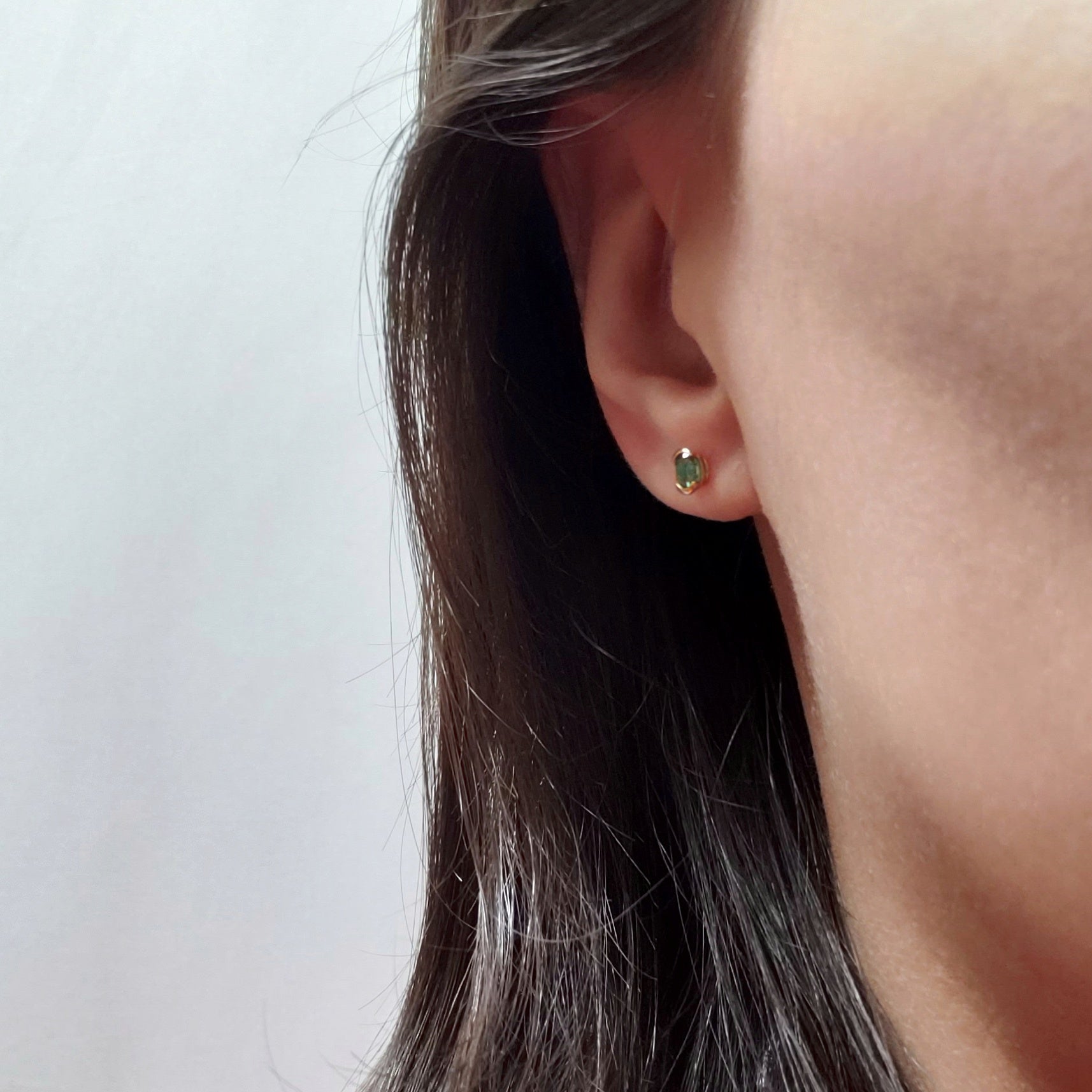 Lab Grown Emerald Earrings | Era Design Vancouver Canada