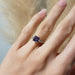 Sapphire and Diamond Engagement Ring | Era Design Vancouver Canada