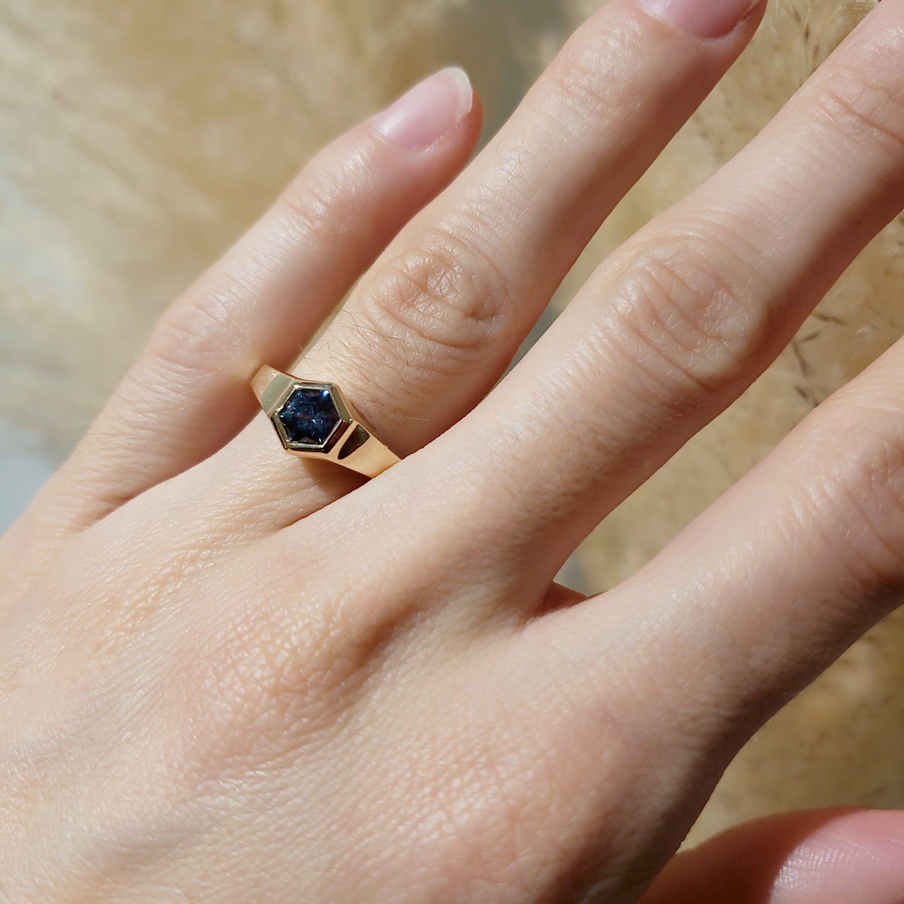 Montana Sapphire Engagement Ring | Era Design Vancouver Canada