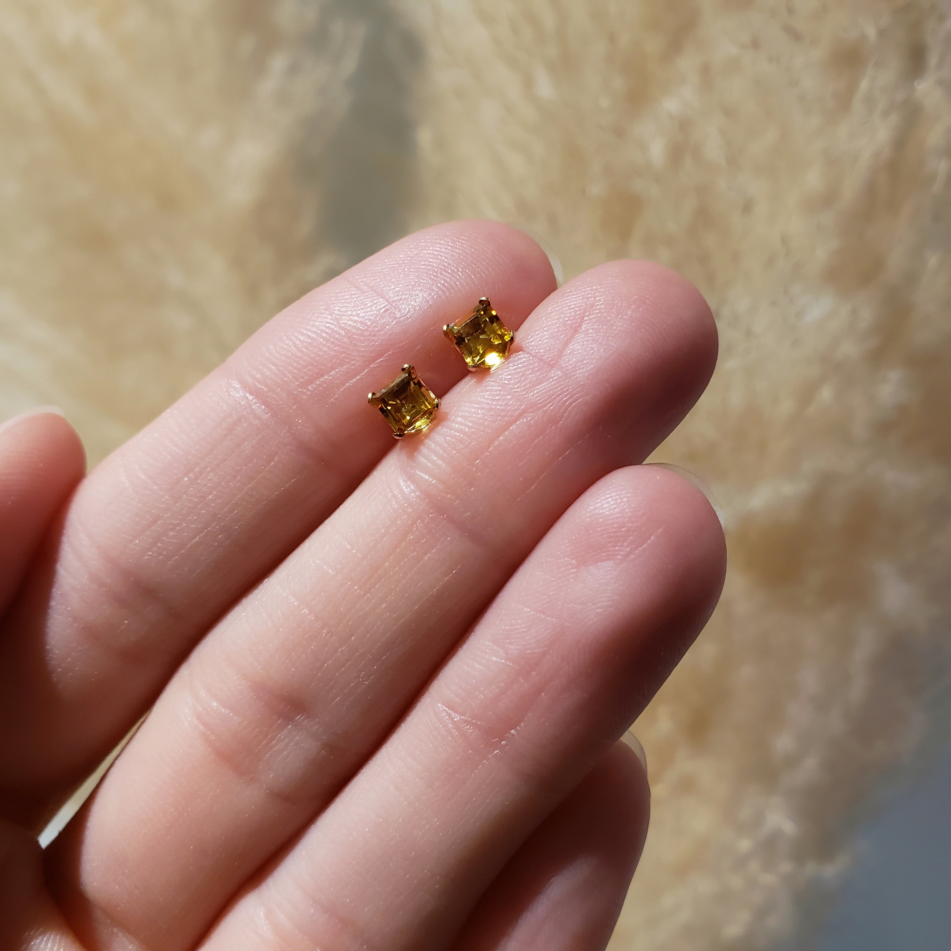 Vintage Citrine Earrings | Era Design Vancouver Canada