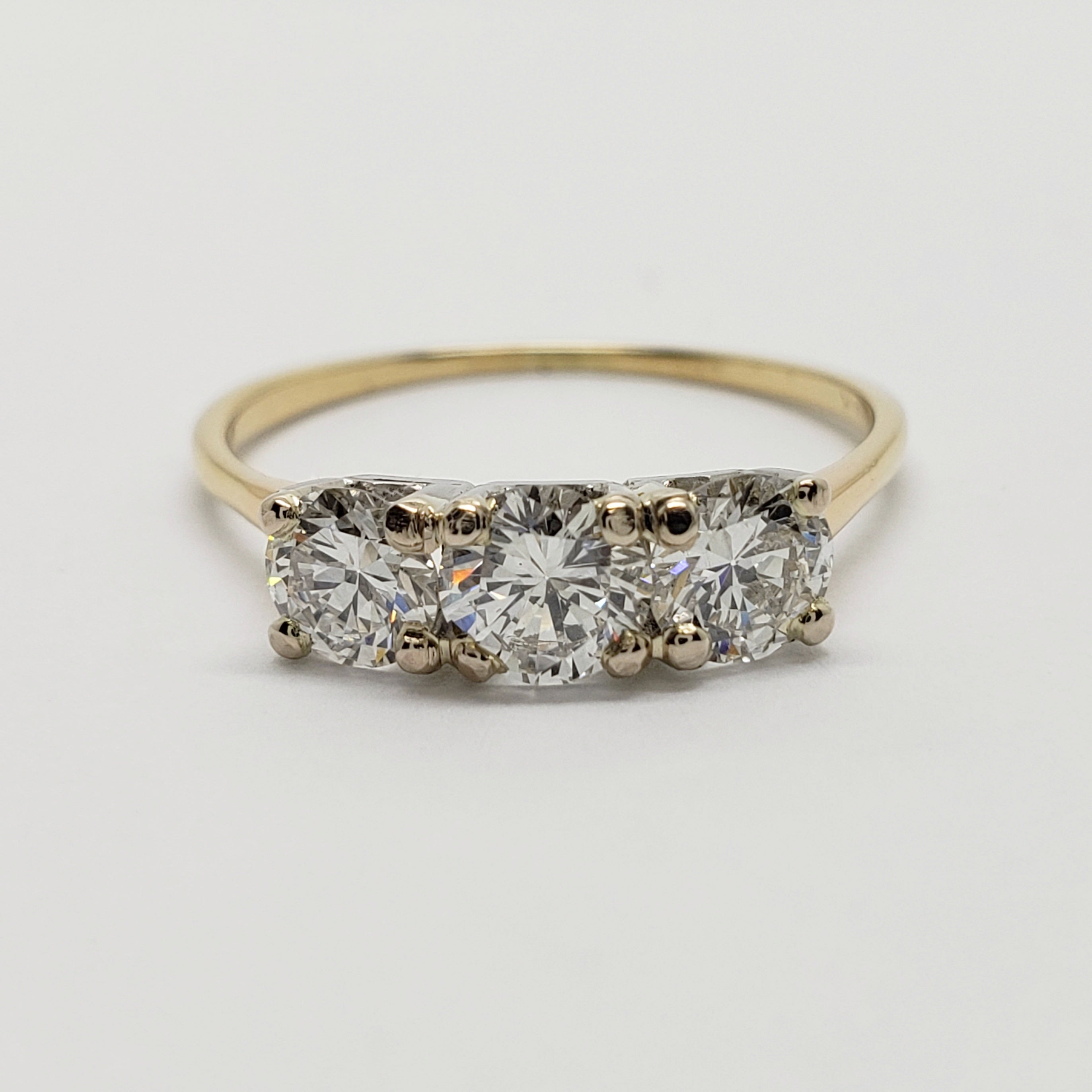 Antique Three Stone Engagement Ring | Era Design Vancouver Canada