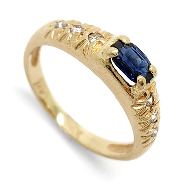 Vintage Sapphire and Diamond Ring | Era Design Vancouver Canada