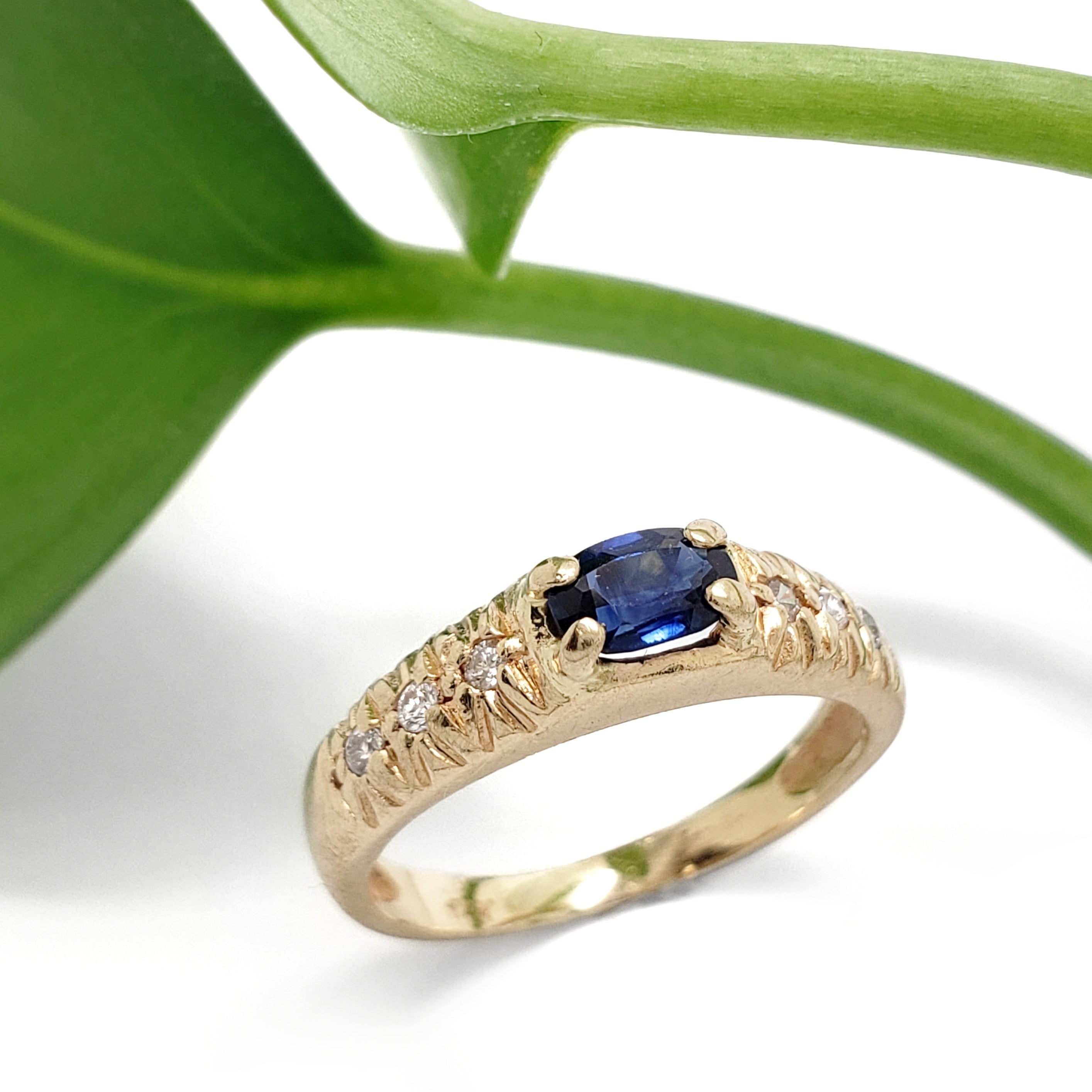 Vintage Sapphire and Diamond Ring | Era Design Vancouver Canada