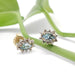 Vintage Aquamarine & Diamond Stud Earrings | Era Design Vancouver Canada