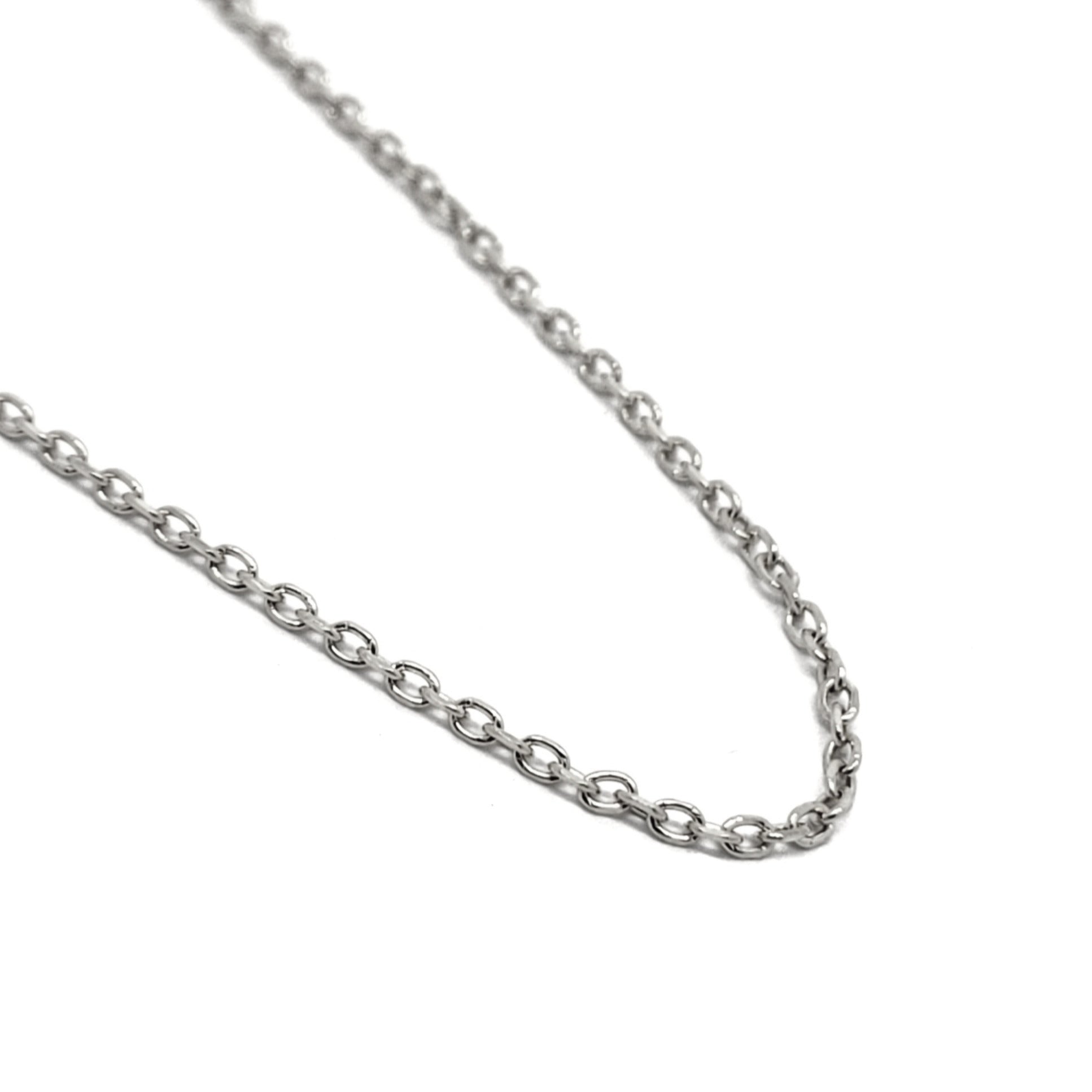 Diamond Cut Cable Chain | White