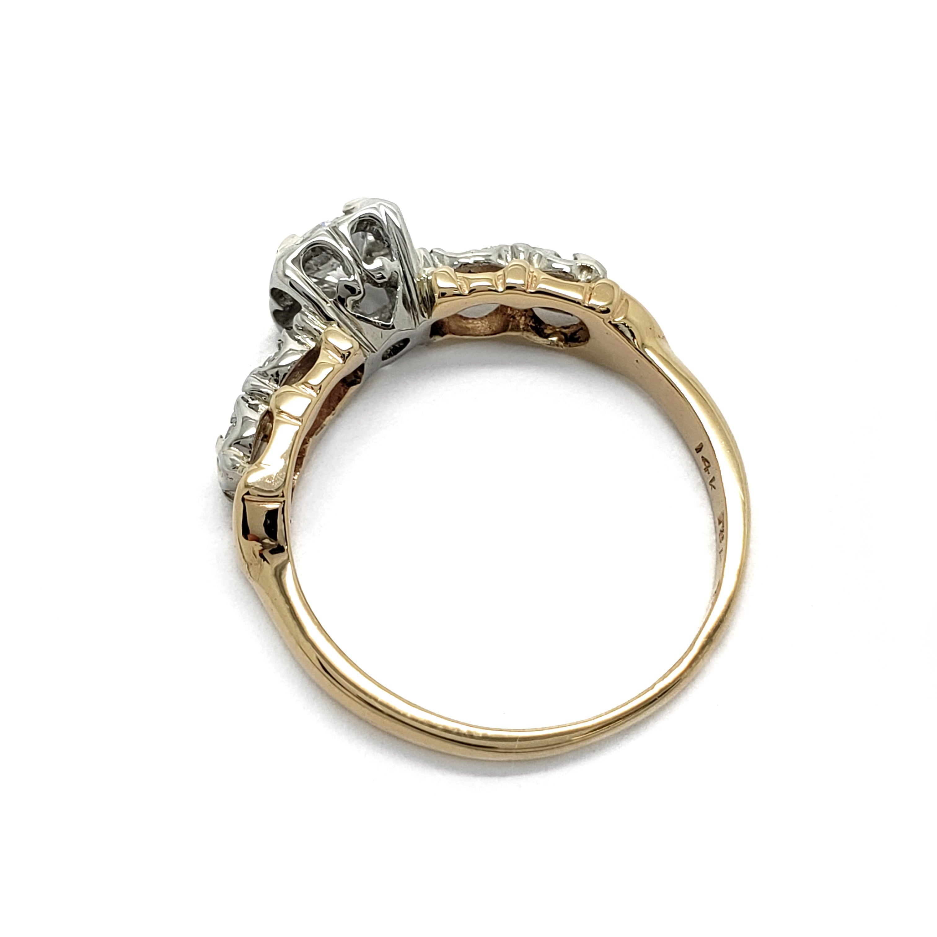 Antique Five Stone Engagement Ring | Era Design Vancouver Canada