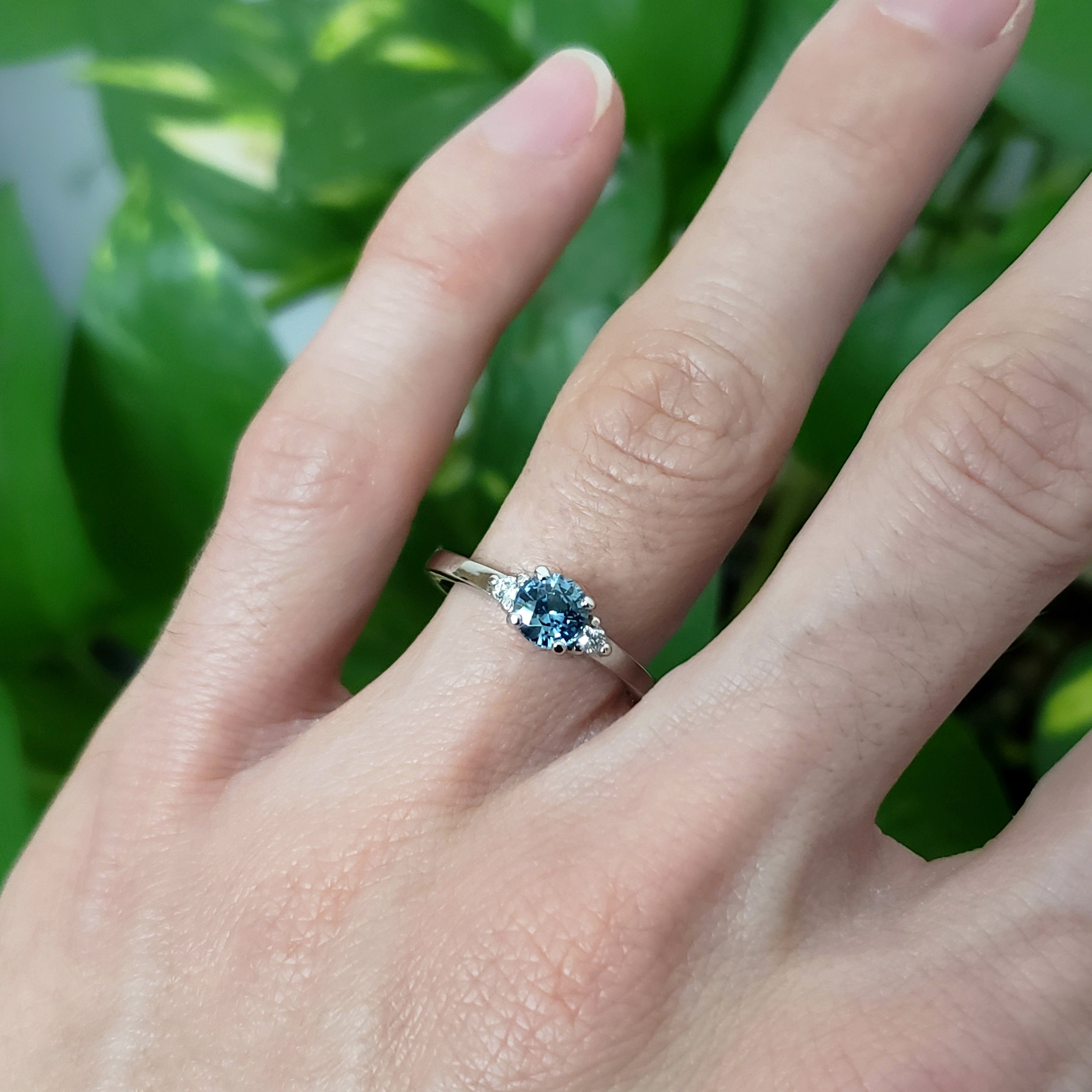 Montana Sapphire Engagement Ring Era Design Vancouver Canada