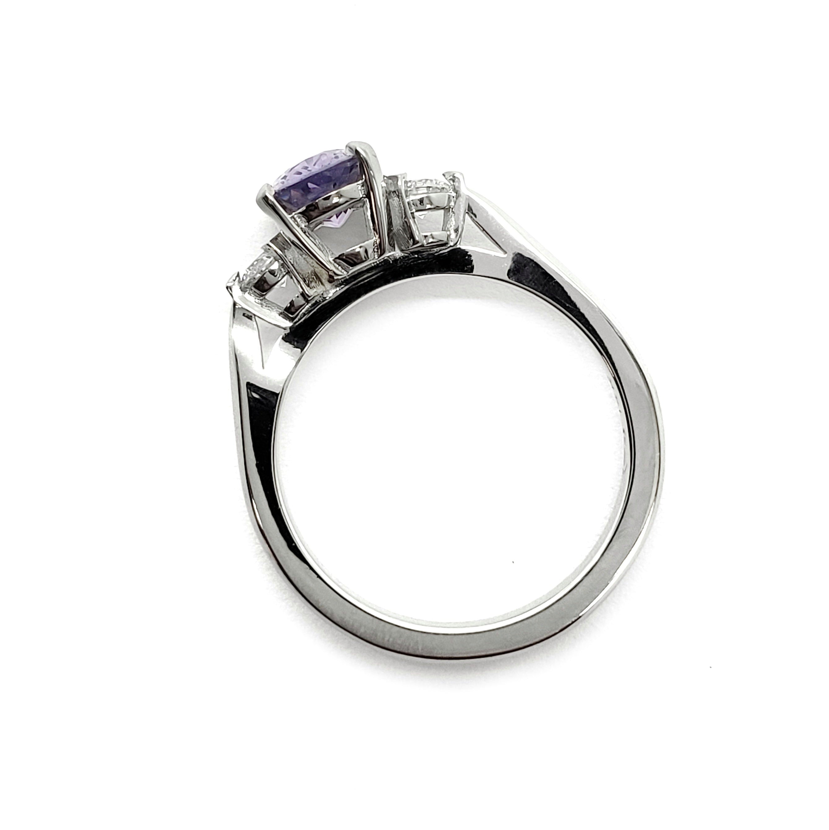 Lavender Sapphire Engagement Ring | Era Design Vancouver Canada