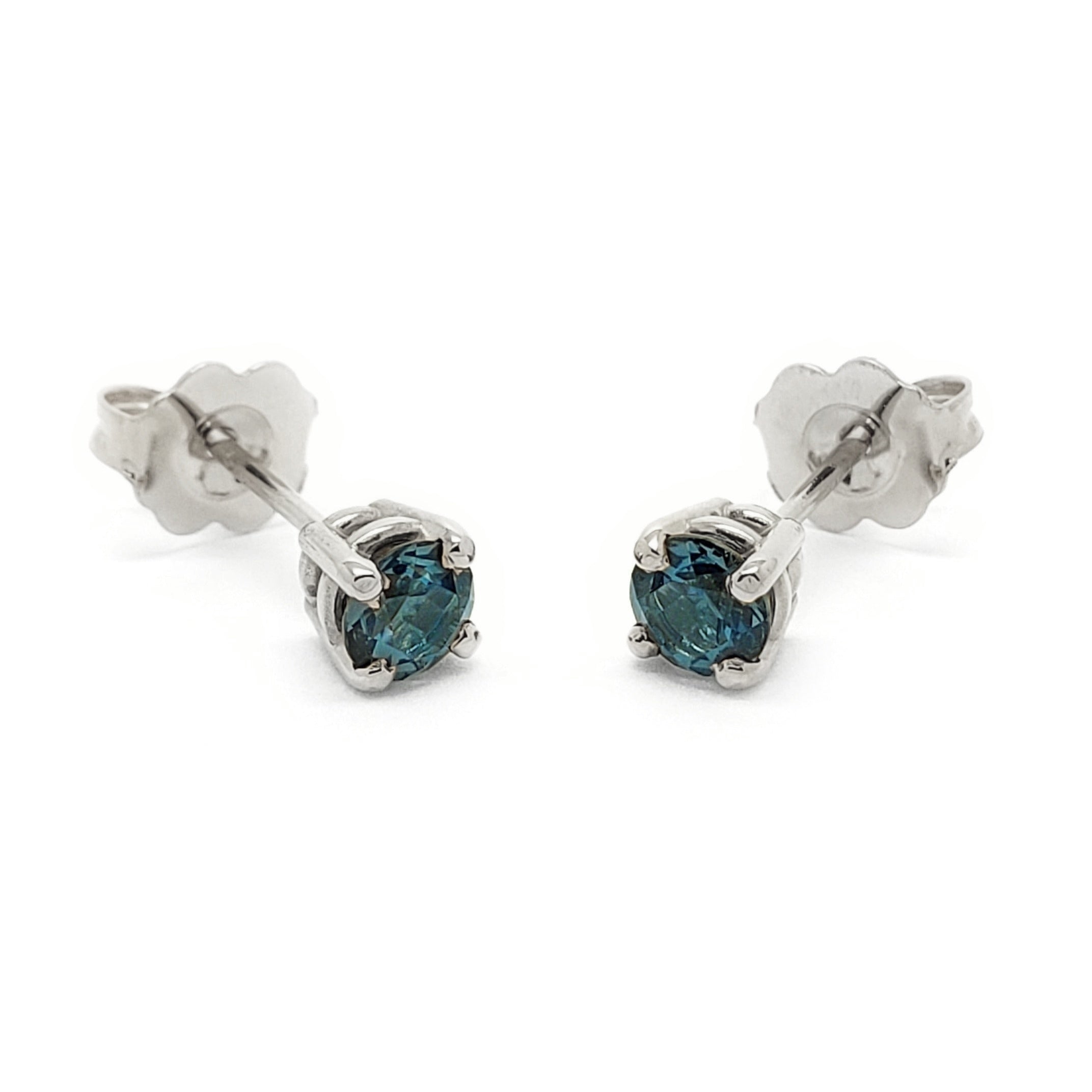 Round London Topaz Studs