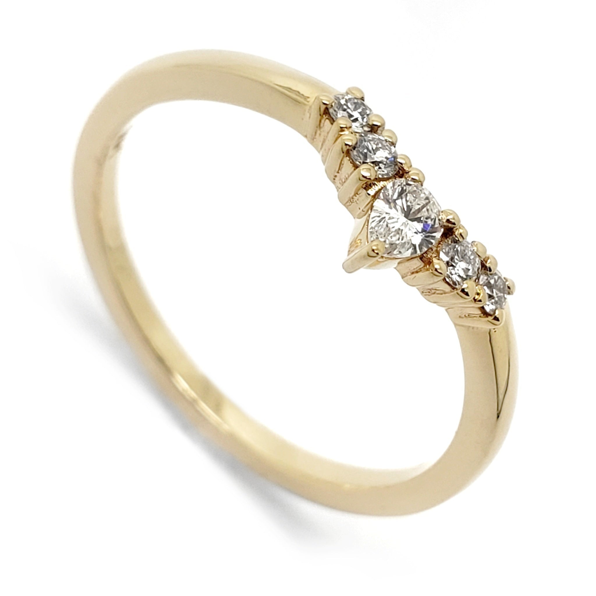 Pear on sale wedding rings