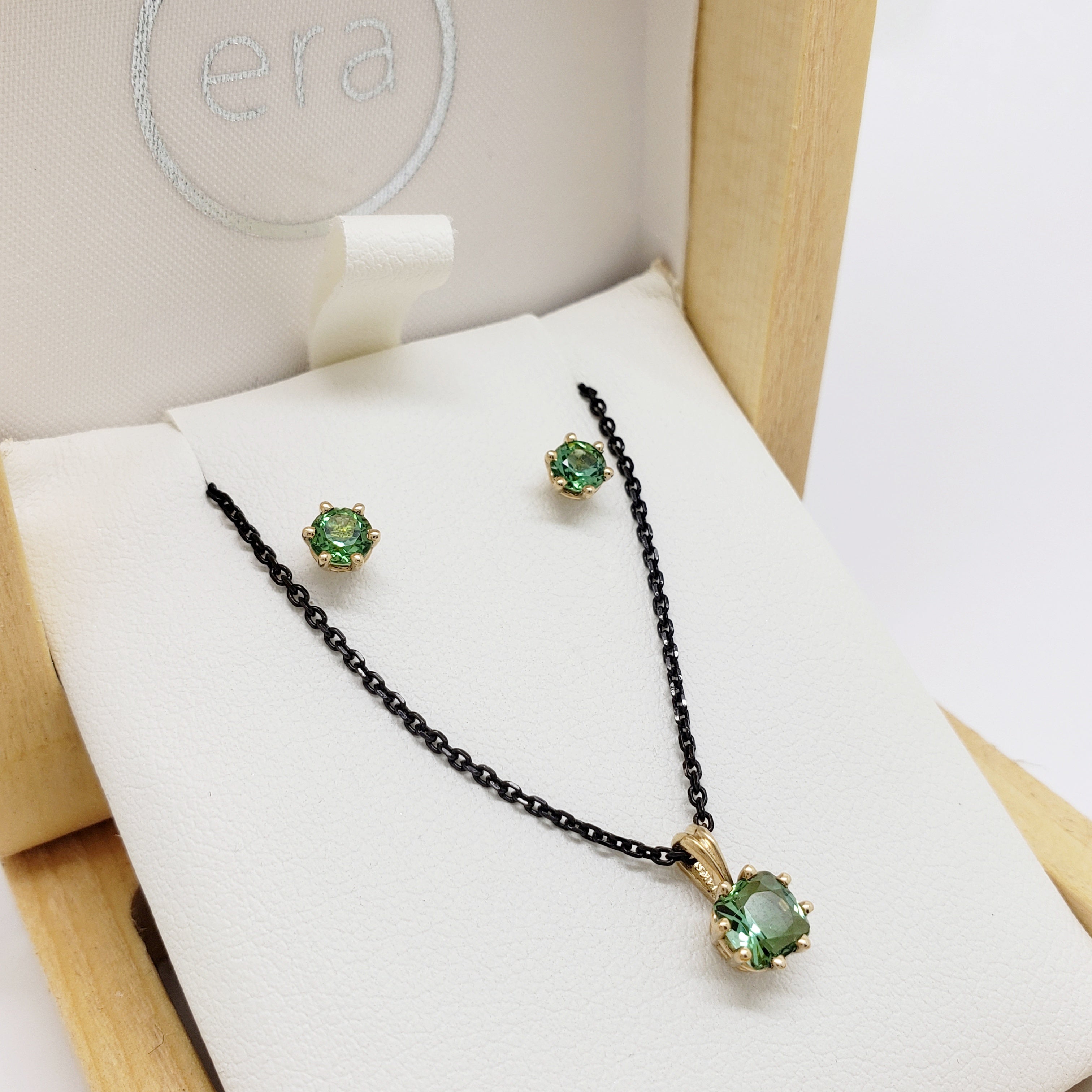 Tourmaline Earring & Pendant Set