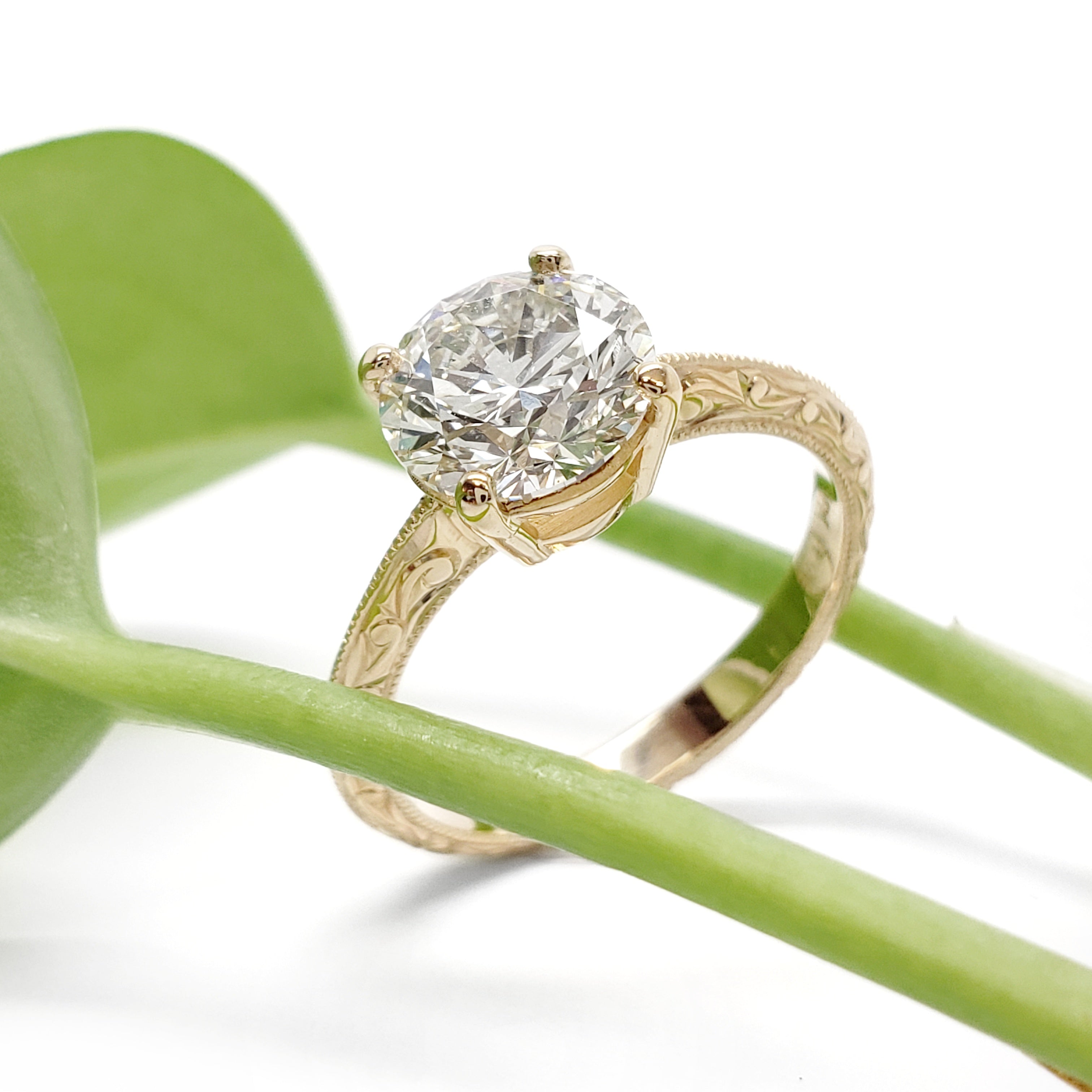 Lab Diamond Engagement Ring | Era Design Vancouver Canada