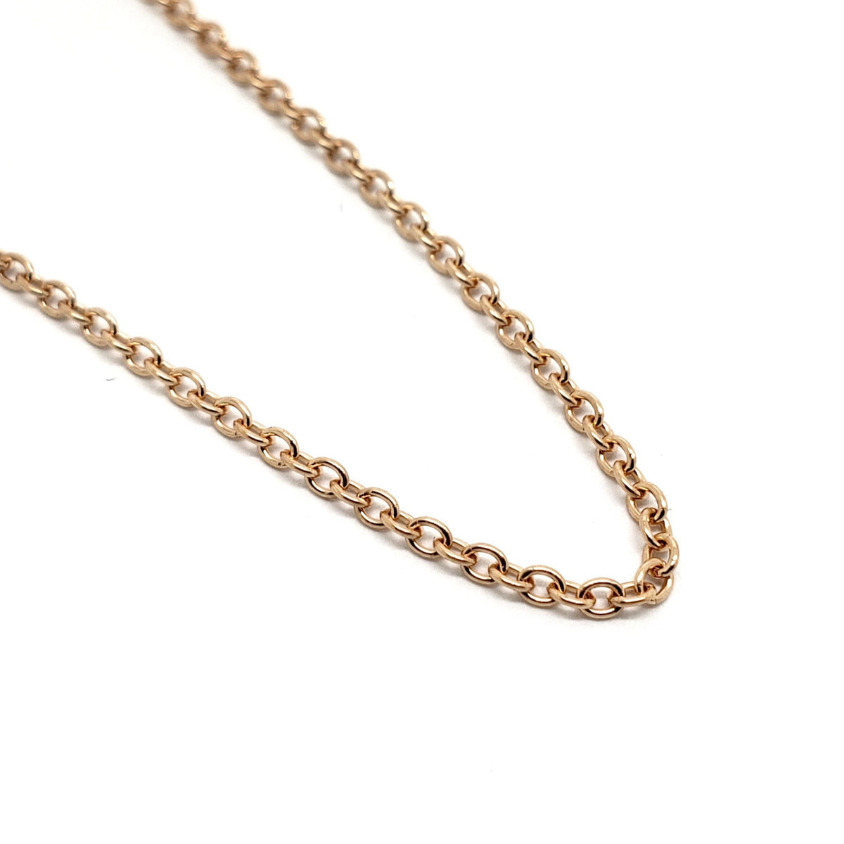 14kt Rose Gold Rolo Chain