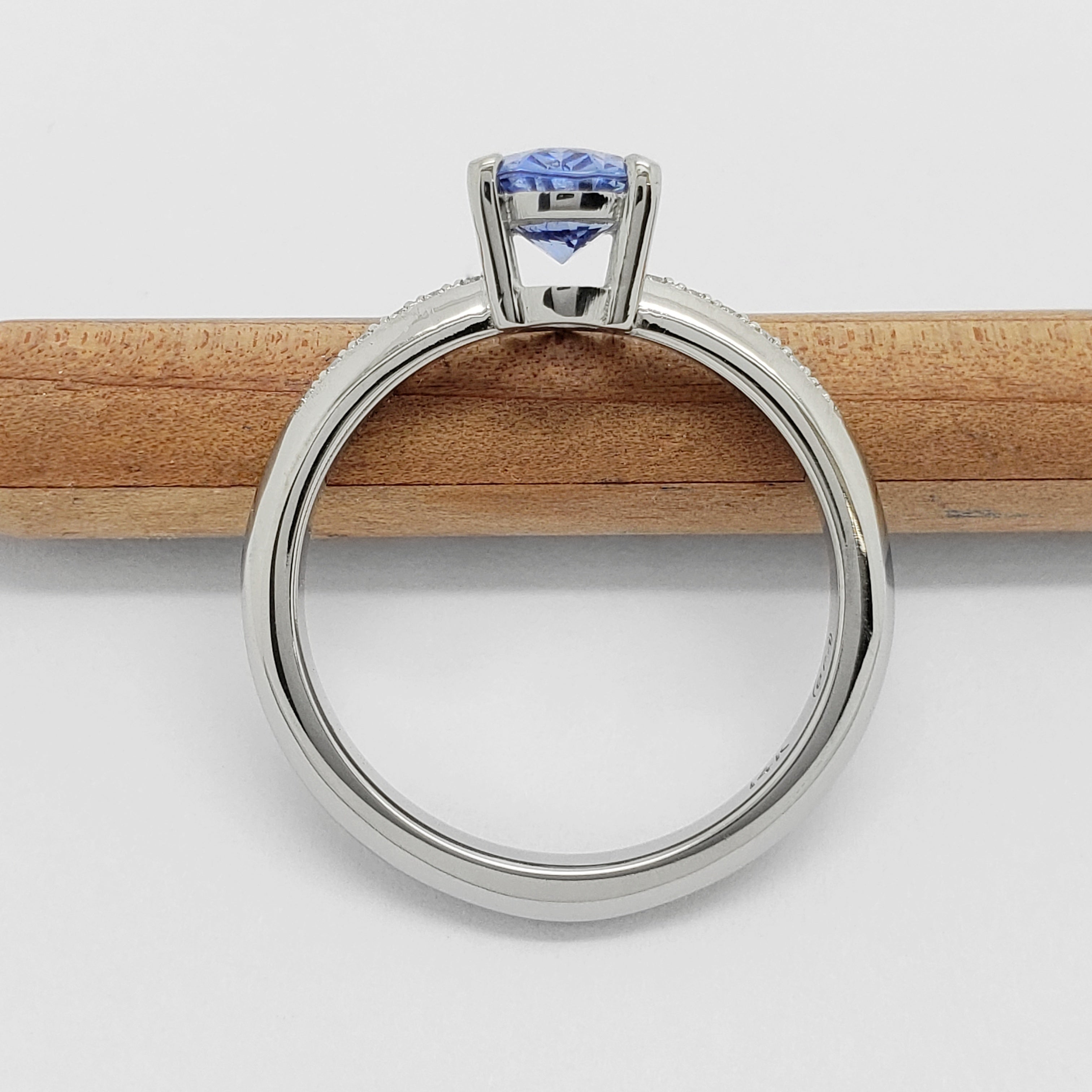 Blue Sapphire Engagement Ring | Era Design Vancouver Canada