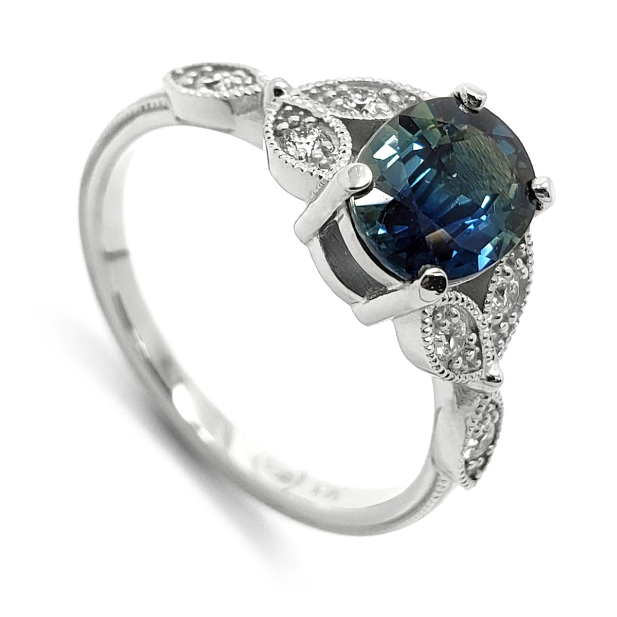 Australian Sapphire Engagement Ring | Era Design Vancouver Canada