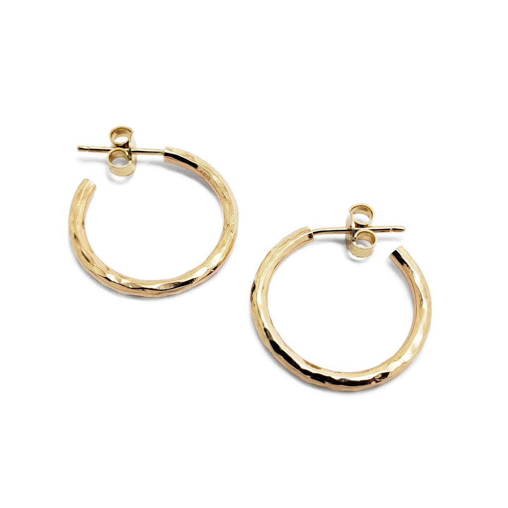 Yellow Gold Hoop Earrings | Era Design Vancouver Canada