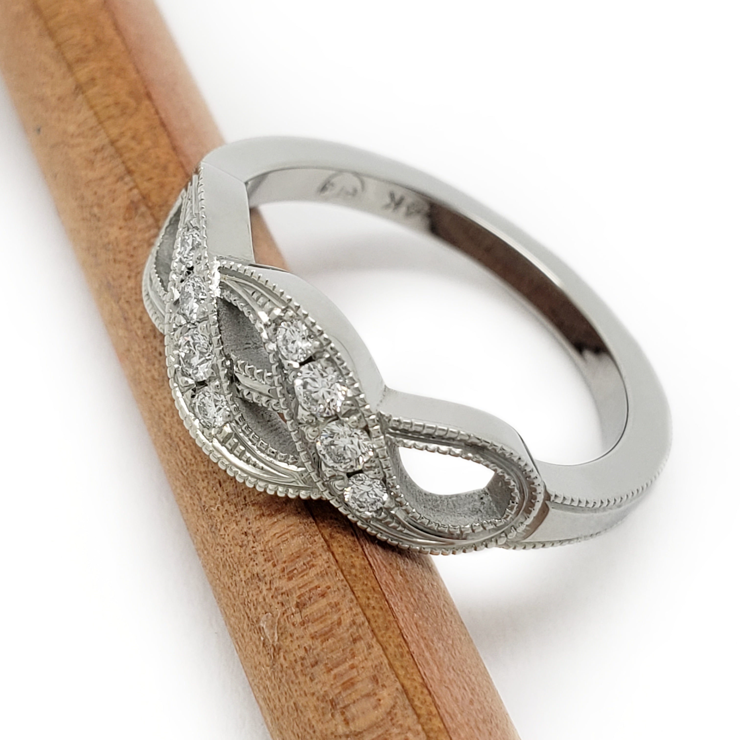 Monogram Infini Engagement Ring, White Gold and Diamond