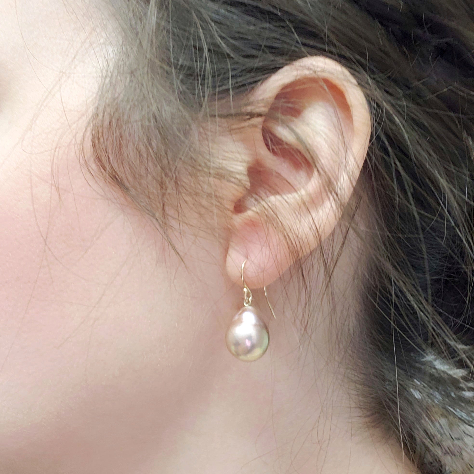 Real Pearl Stud Earrings Fresh Water Pearl Earrings  Etsy Canada